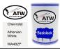 Preview: Chevrolet, Athenian White, WA492P: 500ml Lackdose, von ATW Autoteile West.